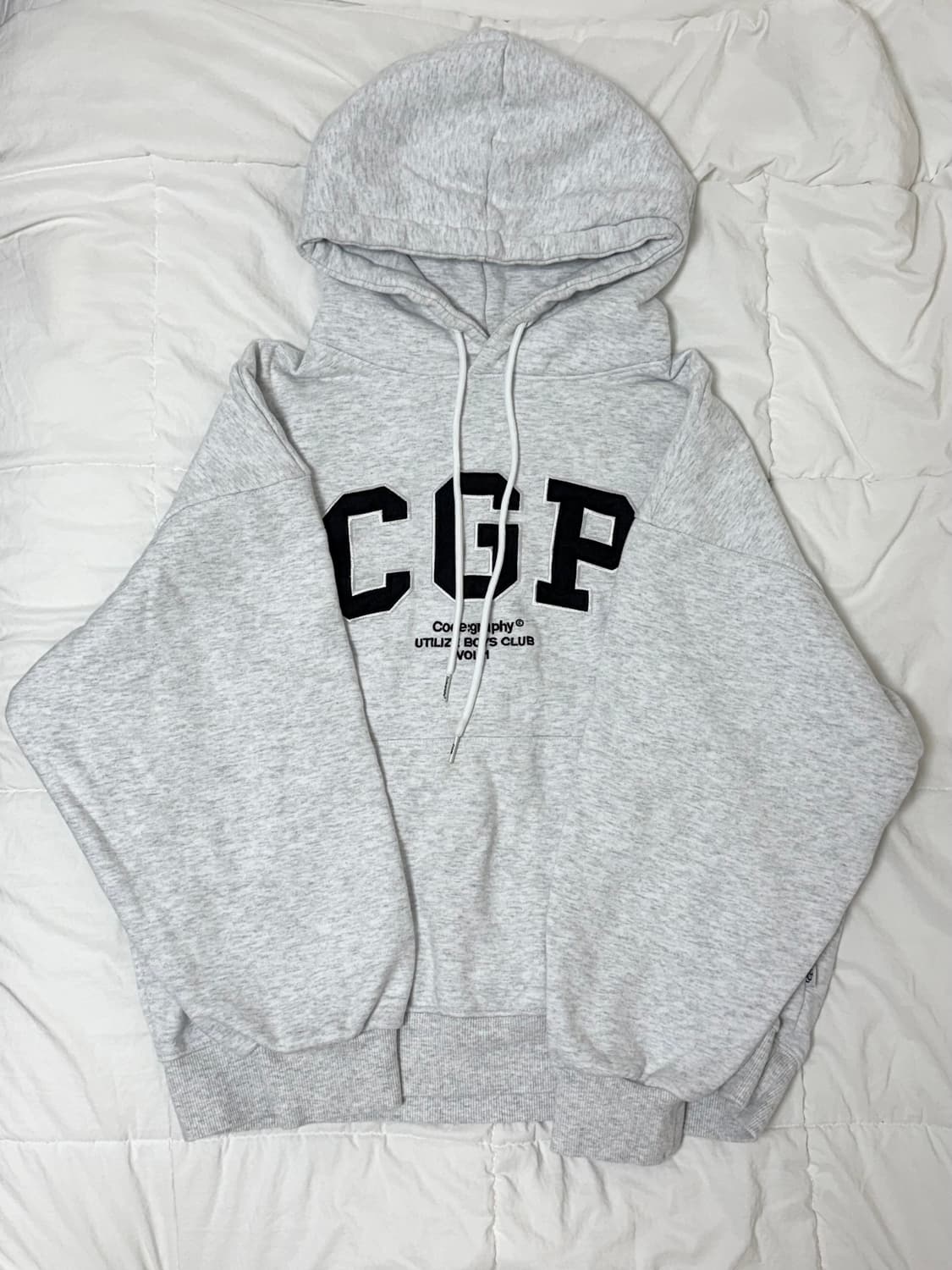 CGP 코드그라피 아치 로고 후드티 _ 라이트그레이 상품이미지1