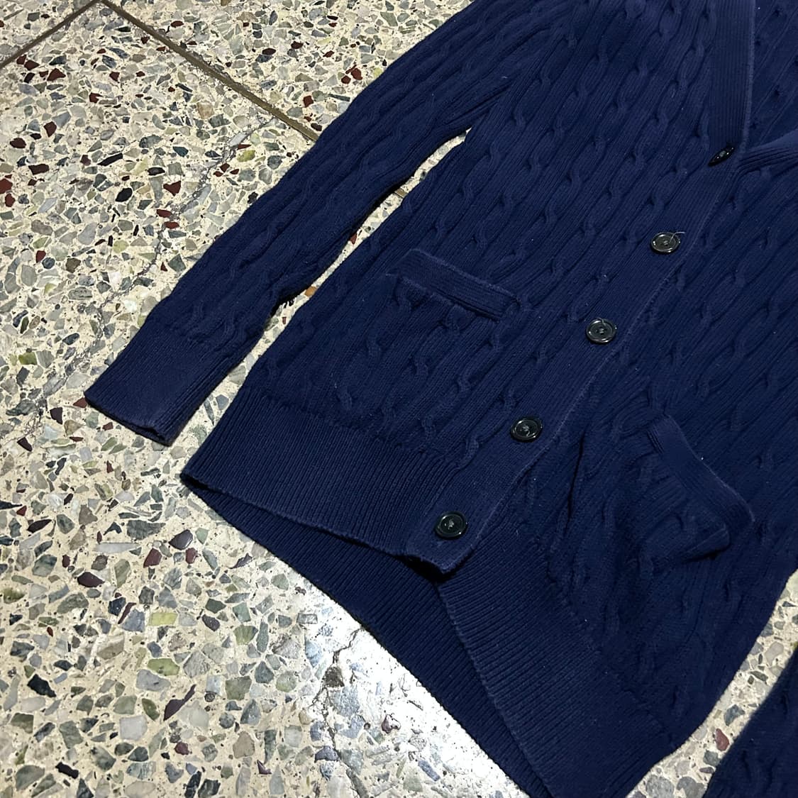 폴로 랄프로렌(POLO RalphLauren) 네이비 케이블 가디건 상품이미지3