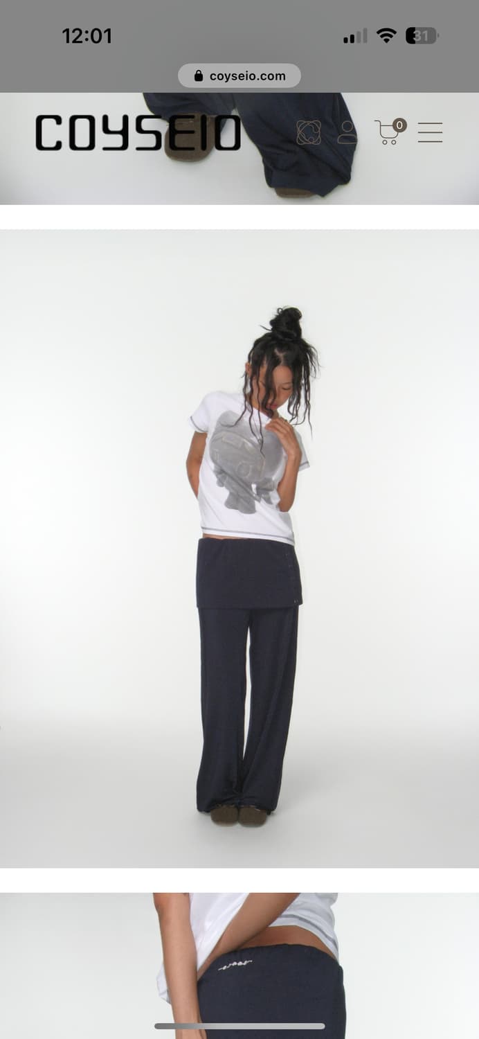 코이세이오 EASY LAYER PANTS NAVY  상품이미지4