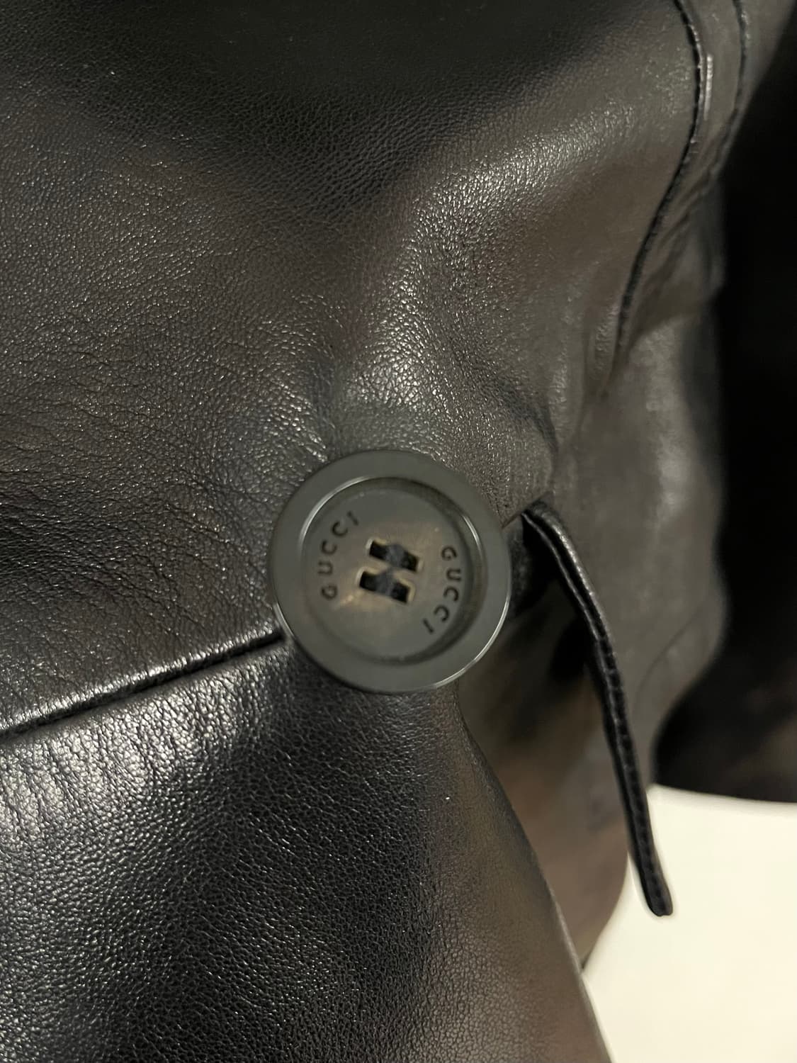 구찌 톰포드 2004 램스킨 레더 롱코트 상품이미지8