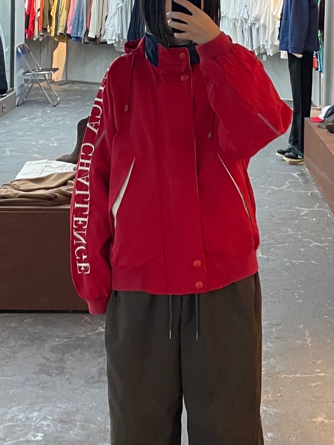 노티카 90s 올드스쿨 스펠아웃 바람막이 자켓 H1339 상품이미지1