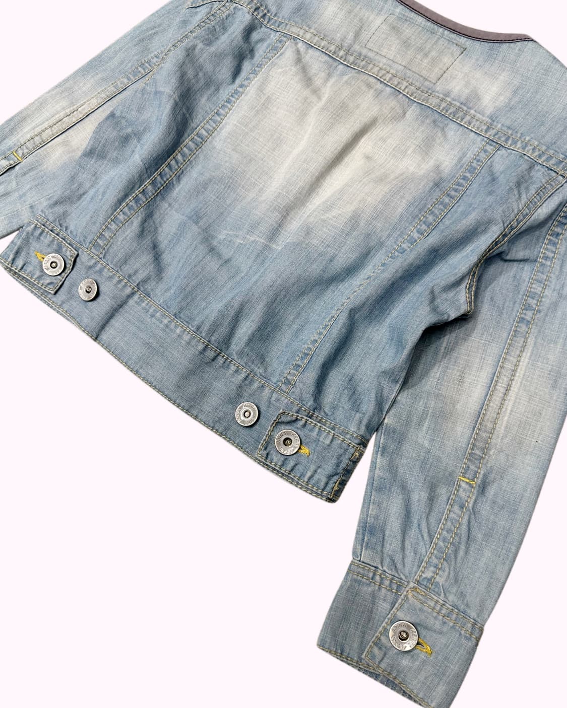 ANNAKERRY vintage denim crop half jacket 상품이미지6