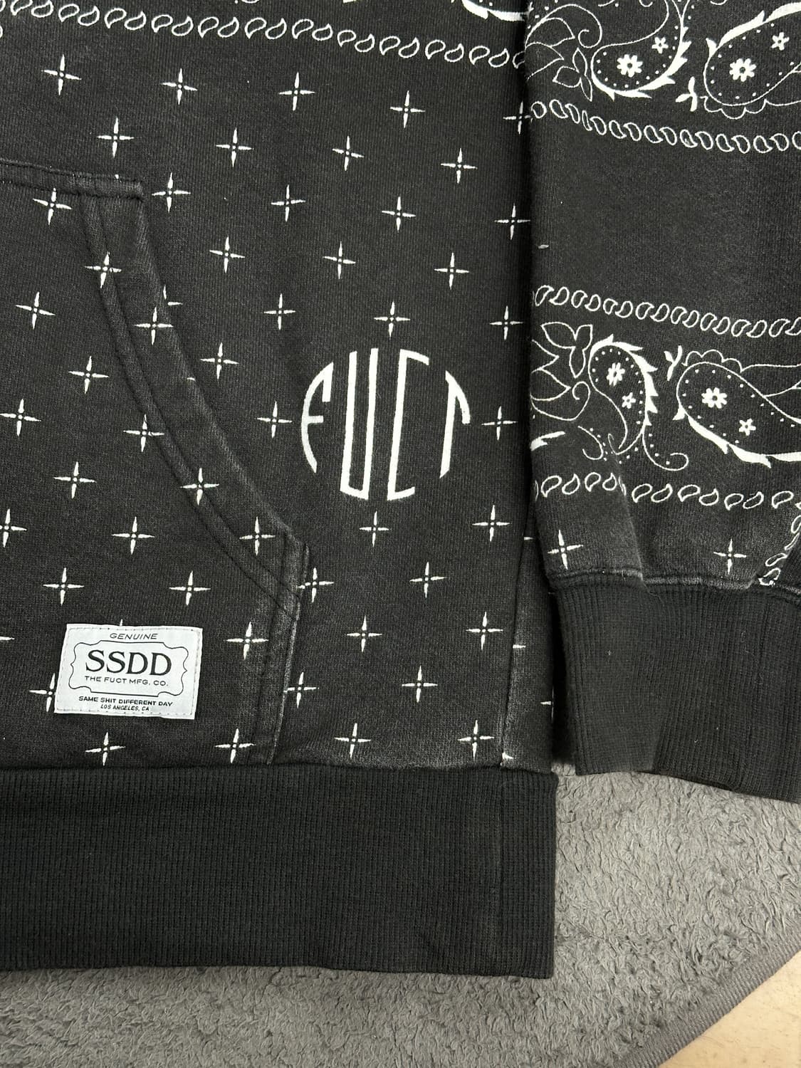 FUCT SSDD 페이즐리 후드 집업 L 상품이미지3