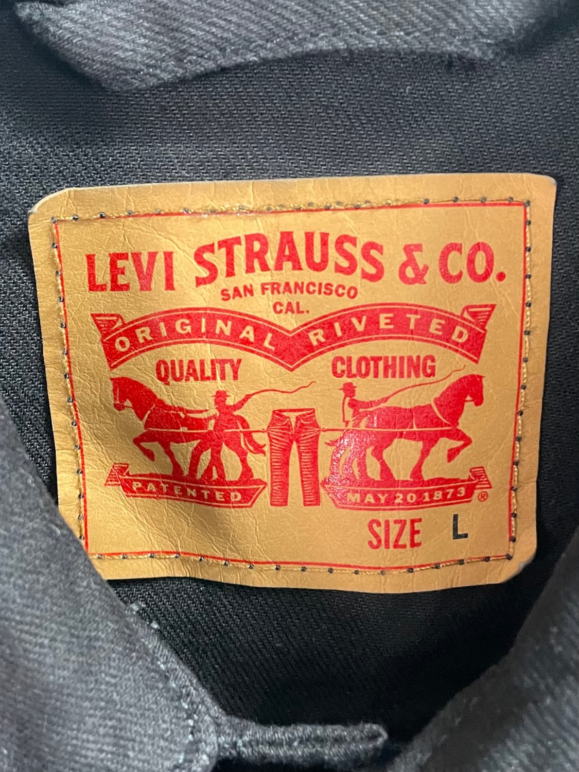 리바이스 3세대 블랙 청자켓 (on.364)   상품이미지4