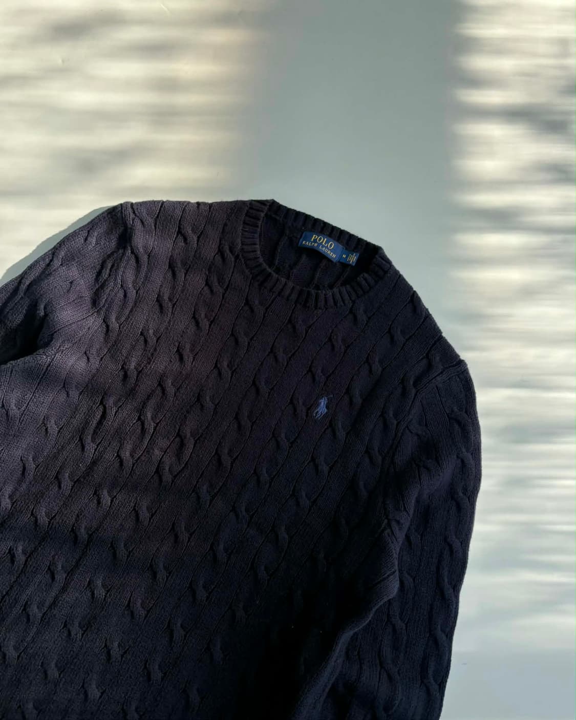 [M] 폴로 랄프로렌 케이블 코튼 니트 스웨터 상품이미지5