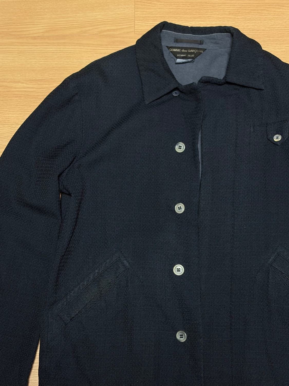 꼼데가르송 옴므 플러스 히든버튼 재킷 (90‘s) 상품이미지4