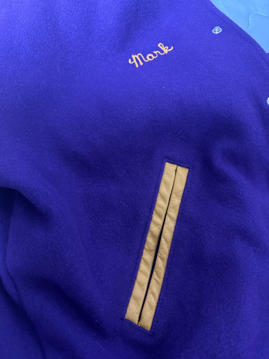 USA 바시티 소가죽자켓 상품이미지6