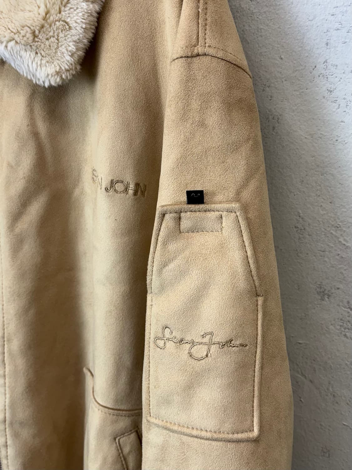 SeanJohn 션존 90s 올드스쿨 무스탕 자켓 상품이미지5