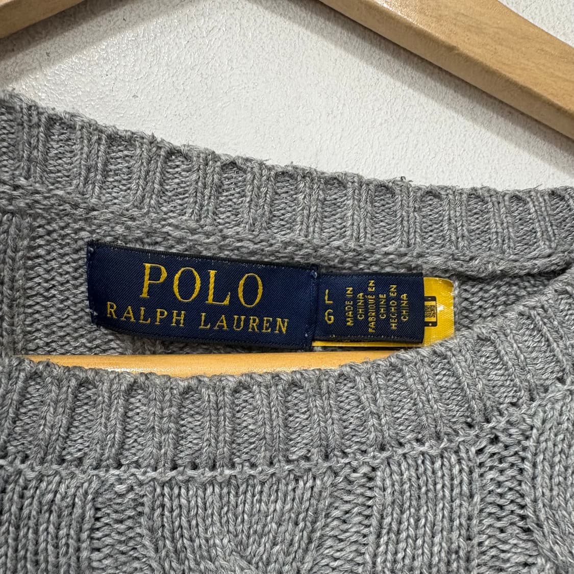 폴로 랄프로렌 꽈배기 니트 상품이미지2