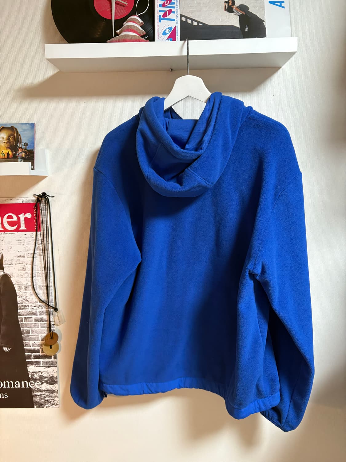 Sunlove 썬러브 폴라 플리스 후드티 블루 상품이미지3