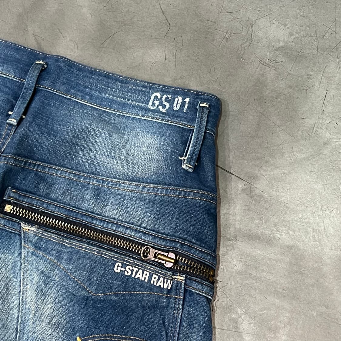  지스타로우 워싱 데님 팬츠 y16201 상품이미지5