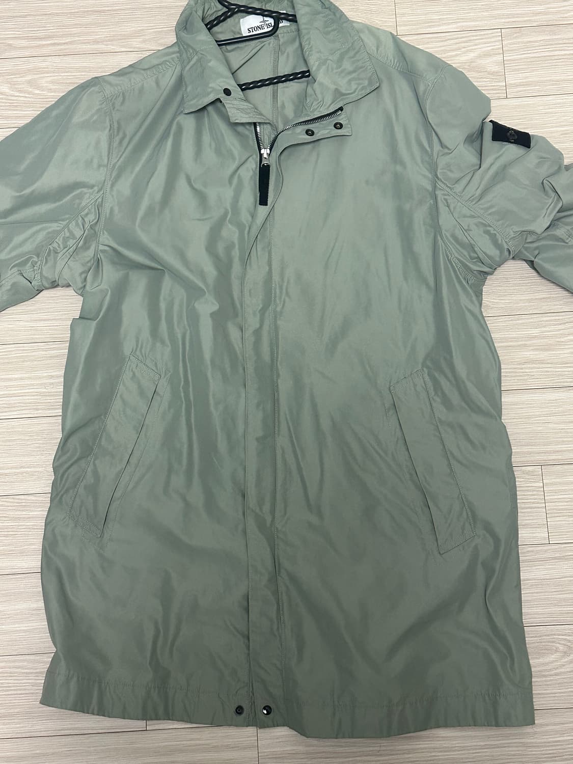 스톤아일랜드 마이크로렙스 반코트 xl 그레이민트 상품이미지1