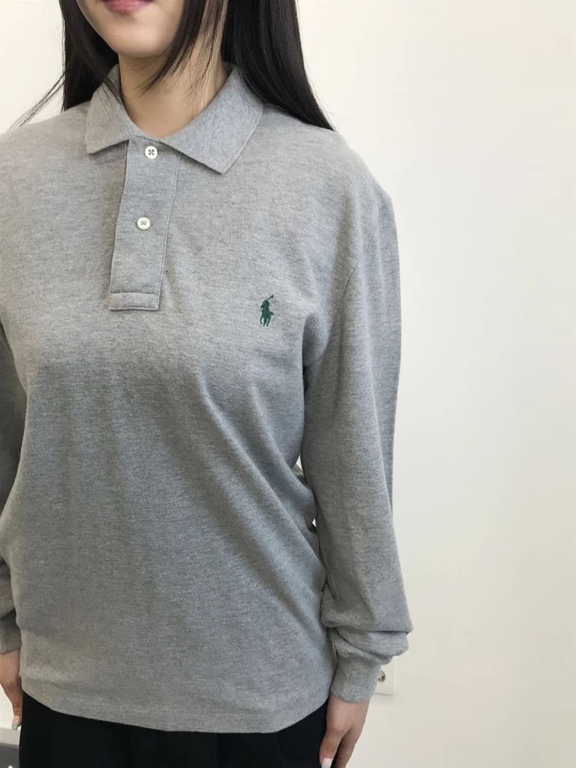 Polo Ralph Lauren Grey Long Sleeve Polo  상품이미지2