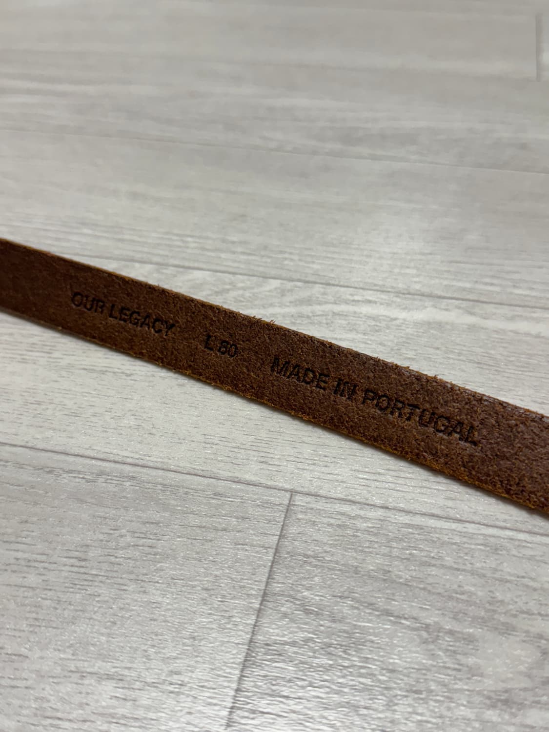 아워레가시 2CM 벨트 브러운 레더 80 상품이미지3