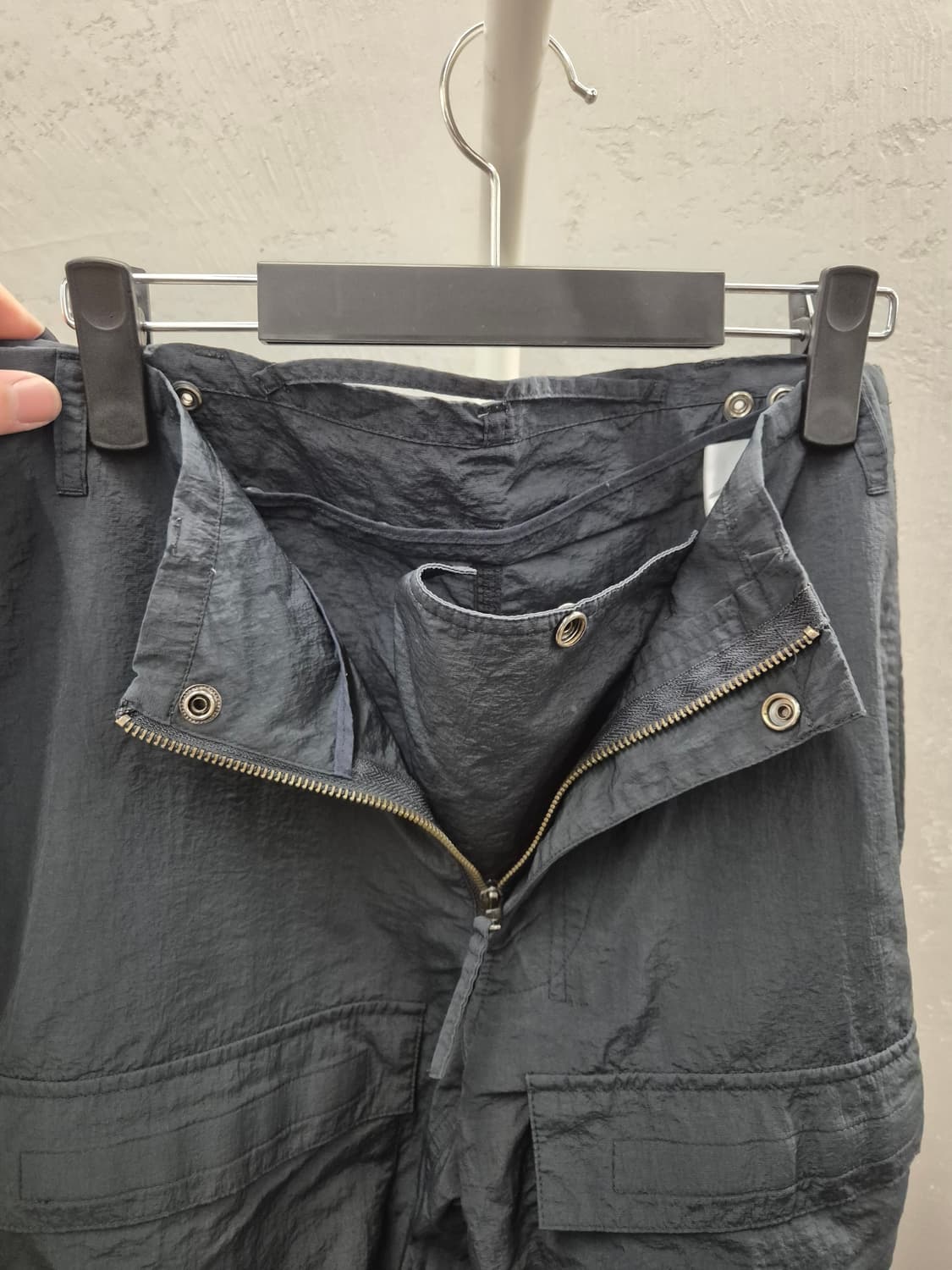 ETCE 나일론 카고 블랙 팬츠 M 상품이미지7