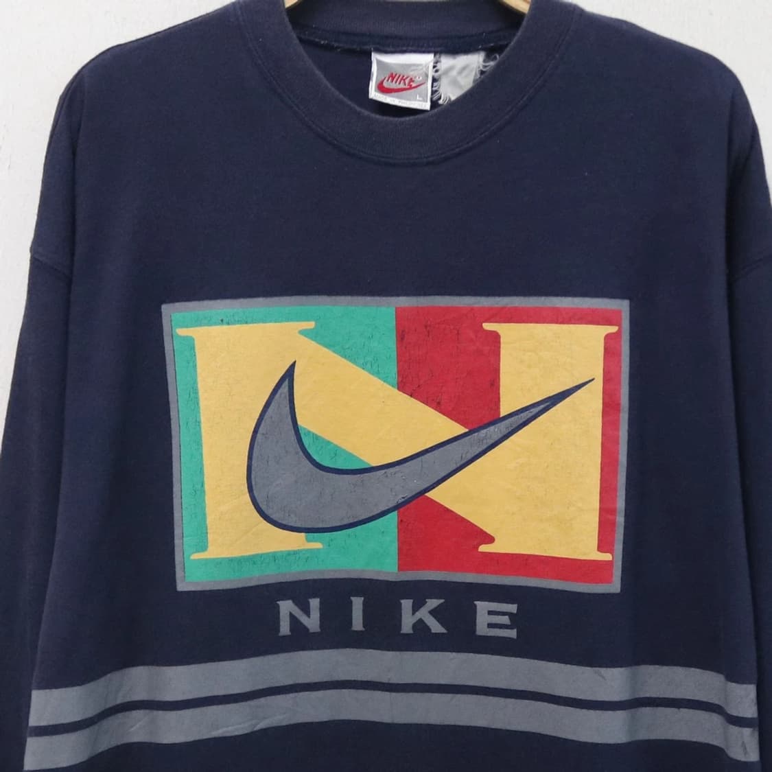 90'S 나이키 빈티지 로고 긴팔 티셔츠 63957 상품이미지3