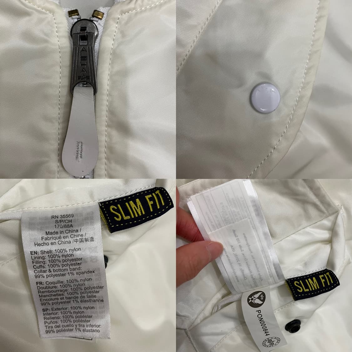 알파인더스트리 ma-1 플라이트 자켓 항공점퍼 상품이미지8