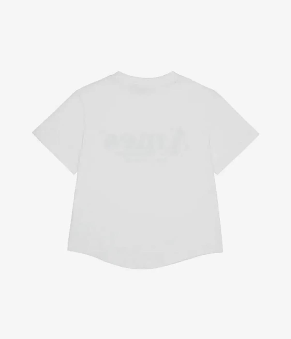 라운드 크롭티 ROUND HEM CROP TEE WHITE  상품이미지3