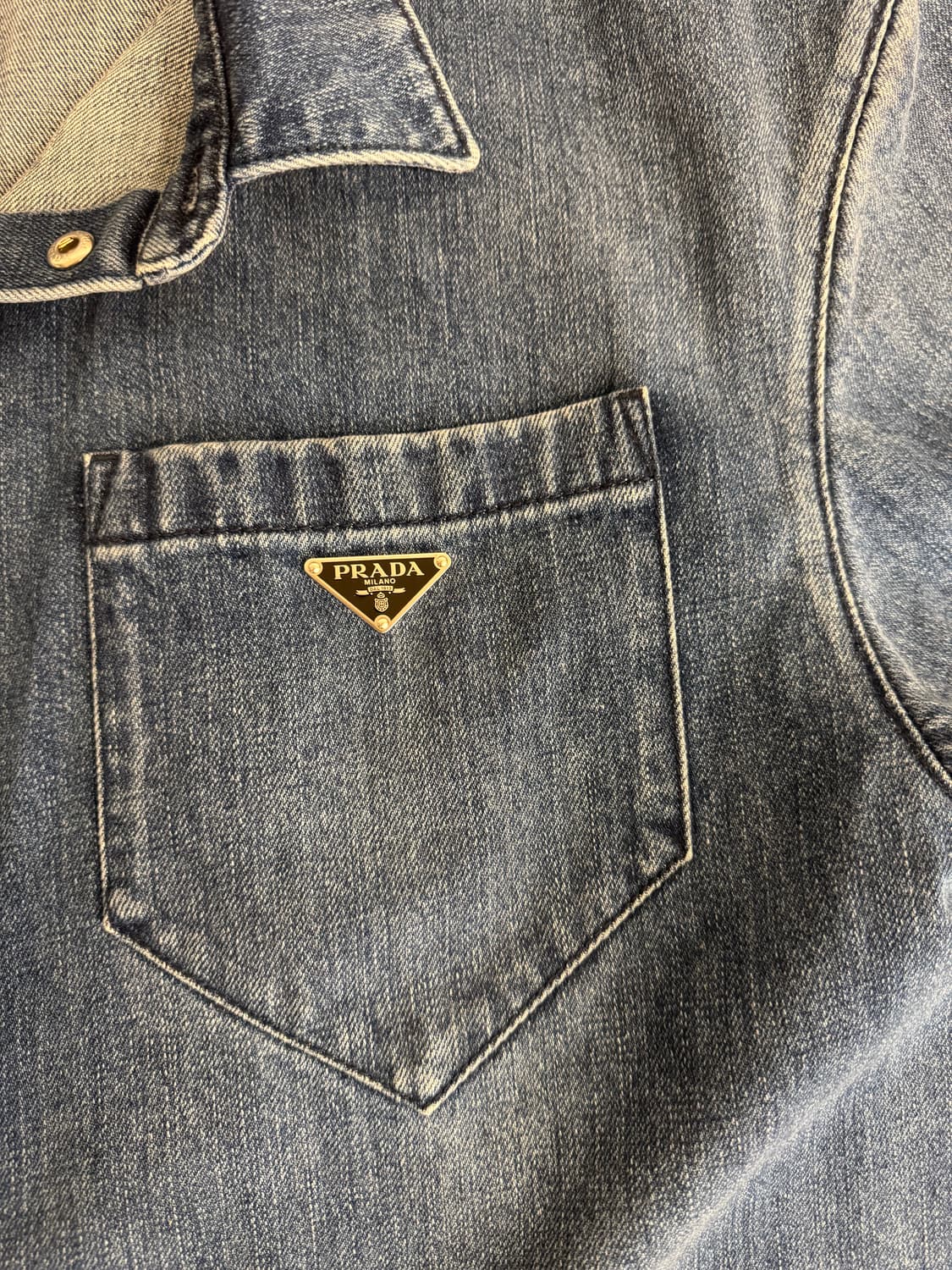 프라다 데님 자켓 M 상품이미지5