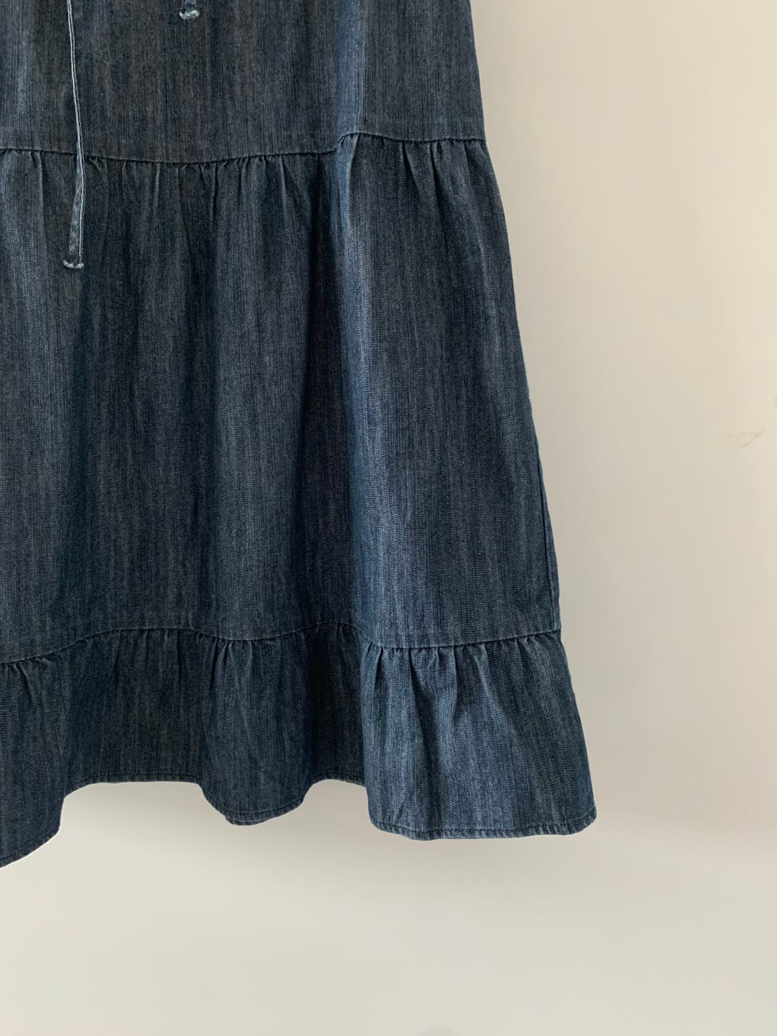 리본 데님 원피스 상품이미지3