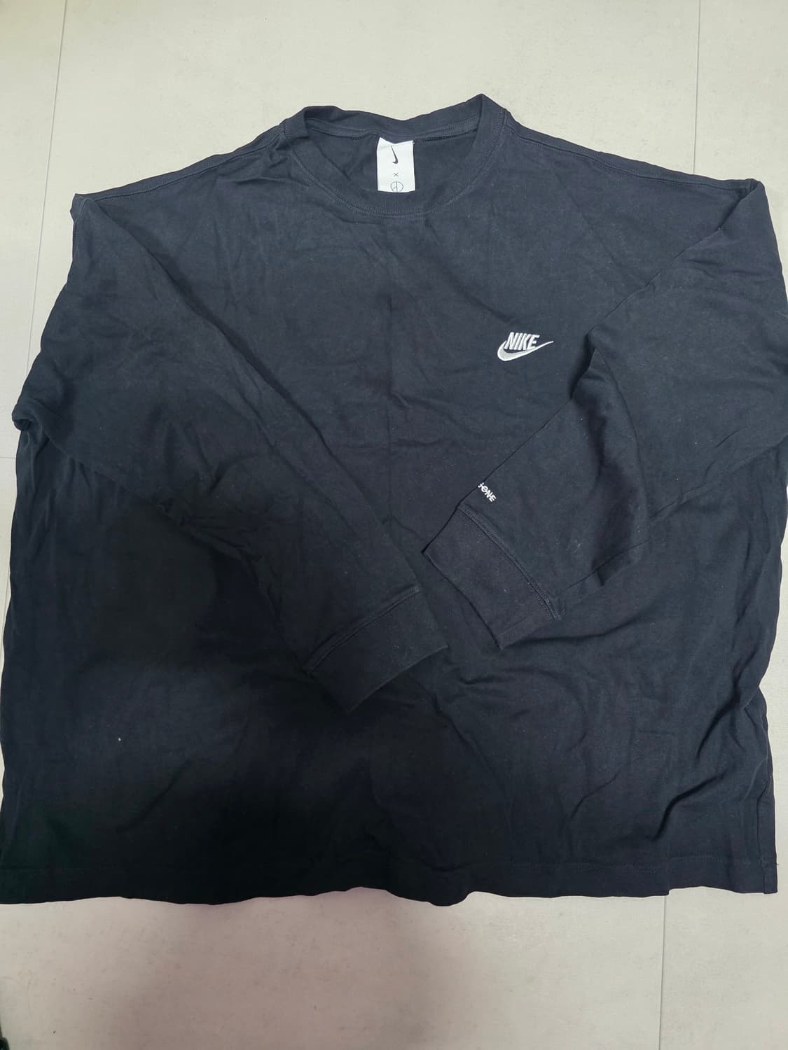 나이키 피스마이너스원 롱슬리브 블랙 L사이즈 상품이미지2