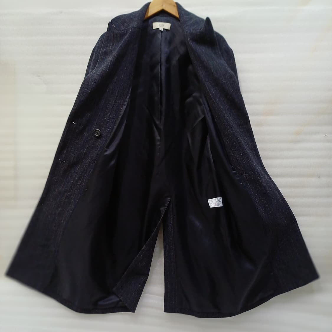 아떼 바네사브루노 울 헤링본 롱 코트 여성 오버핏 S M 모직 사랑봉봉 상품이미지4