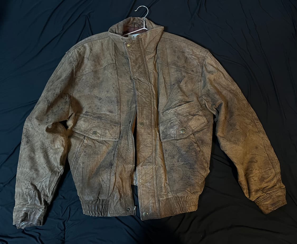 빈티지 가죽 자켓 상품이미지1