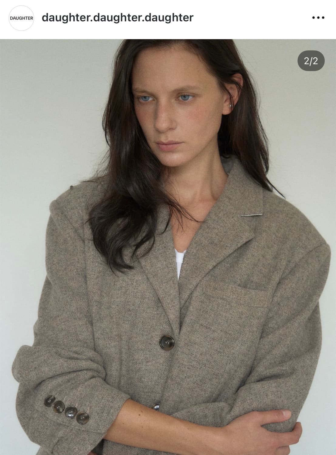 Daughter 울100%자켓 새상품 32만 -> 20만 시엔느 리본빛 상품이미지3