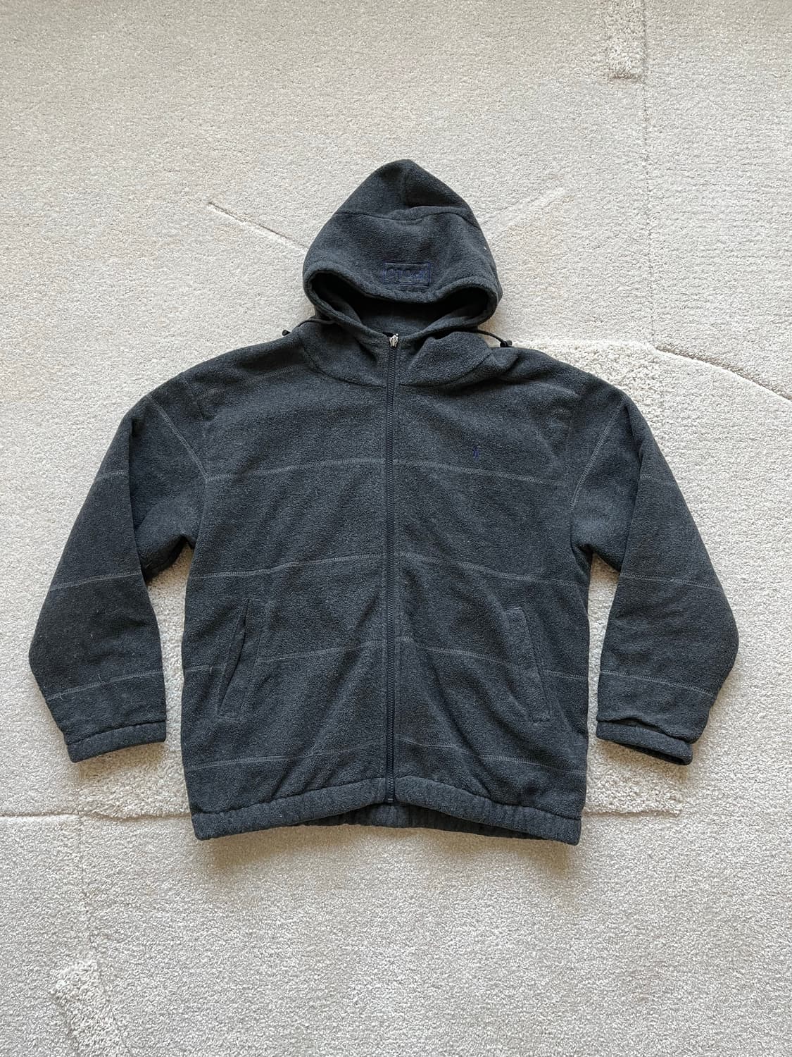 폴로 감성 플리스 퀼팅 후드 집업 (103-105) 상품이미지2