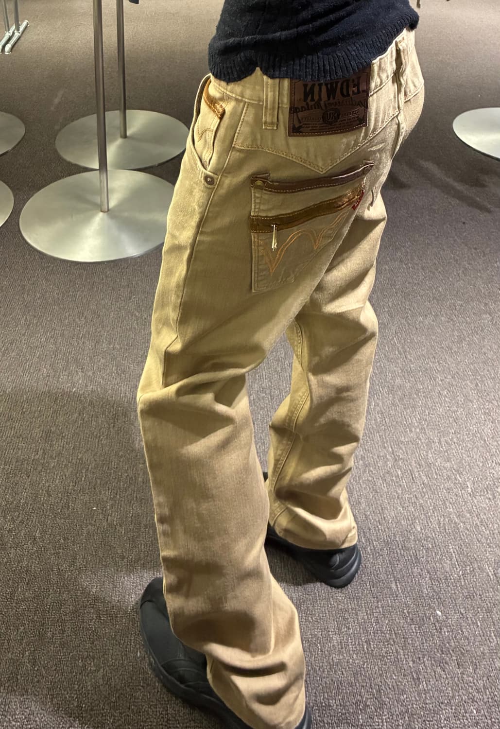 30)에드윈 빈티지 라인 레더 디테일 웨스턴 데님팬츠 상품이미지1