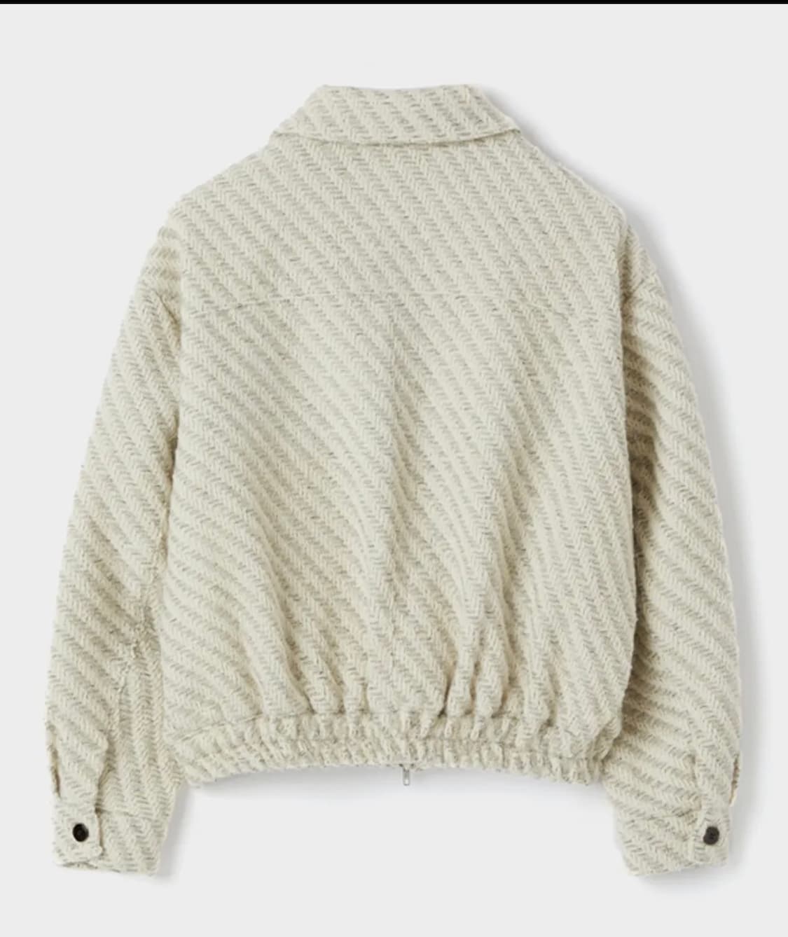 르마드 트위드 자켓 블루종 - 아이보리 (정가 28만원) 상품이미지6