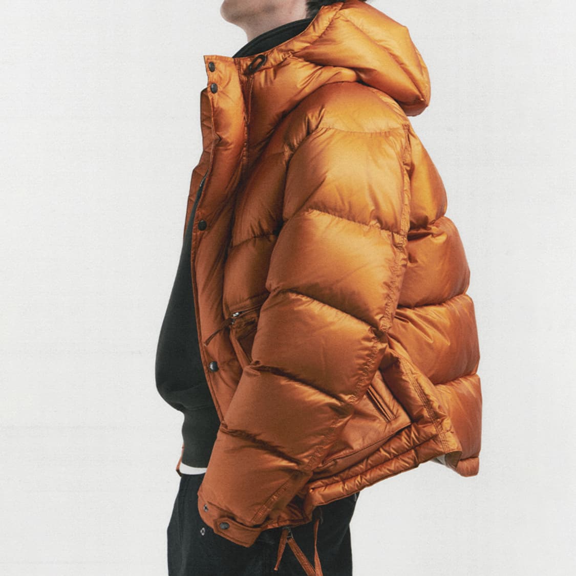 이스트로그 에어본 다운 자켓 오렌지 xl 상품이미지3