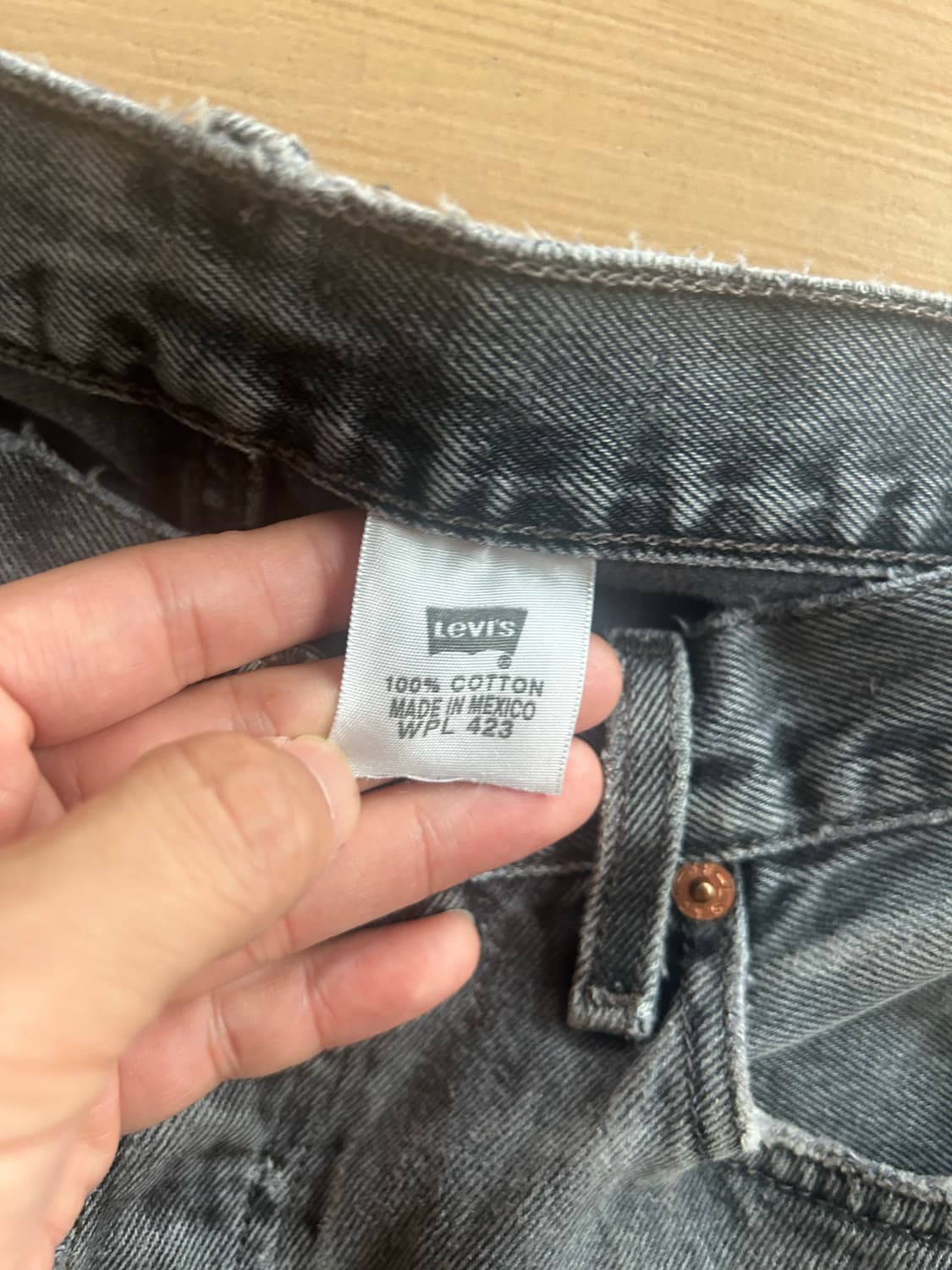 00‘s Levi’s501 Black jeans 33in 상품이미지4