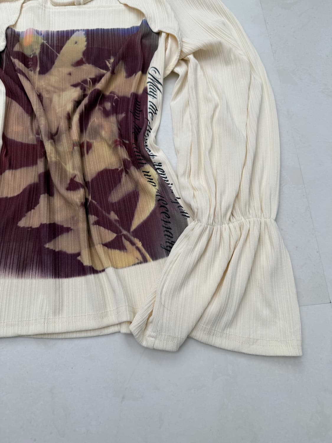 레이어드 리본 그래픽 탑  상품이미지5