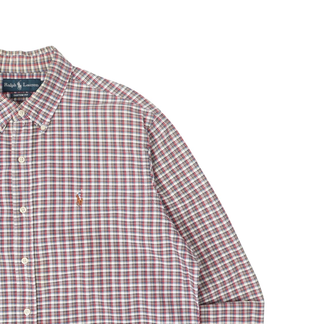 폴로 랄프로렌 옥스포드 레드 멀티체크 셔츠 상품이미지3