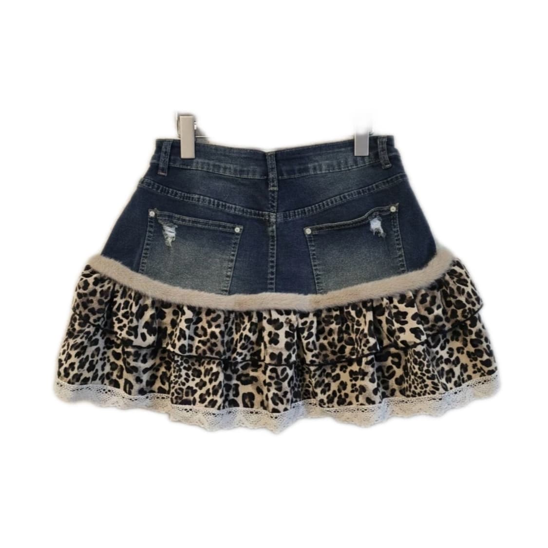 🐆빈티지 데님 호피 스커트🐆 상품이미지2