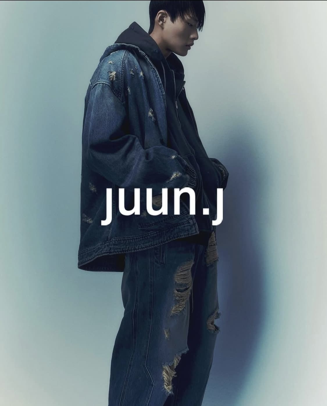 준지 디스 후드 데님 마원 MA-1 상품이미지1