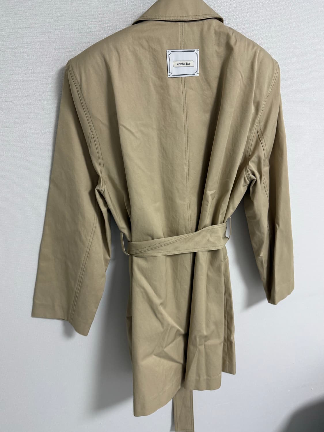 오버듀플레어 하프 트렌치 코트 상품이미지7