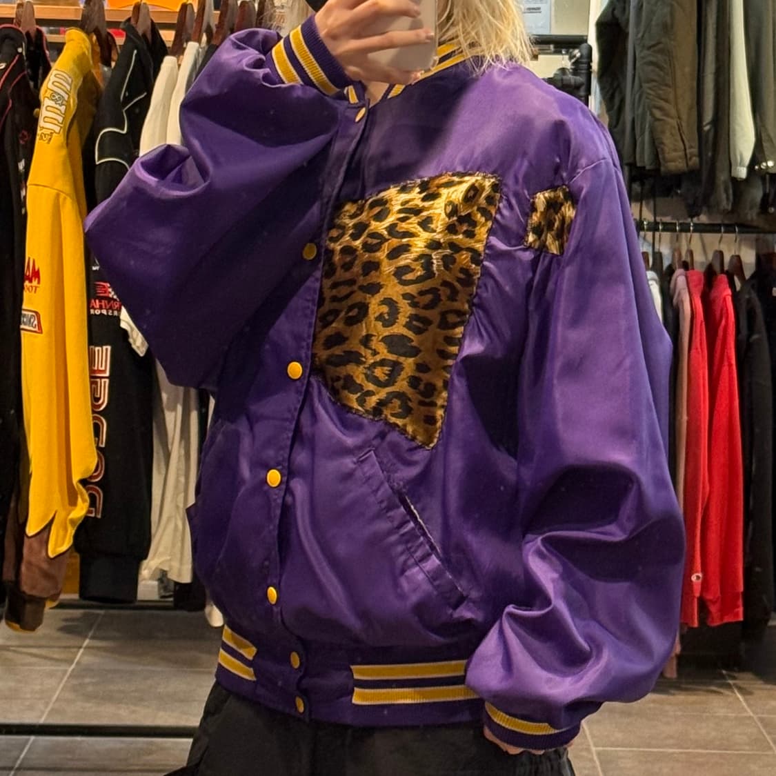 [NO.9]VTG 새틴 바시티 자켓 상품이미지3