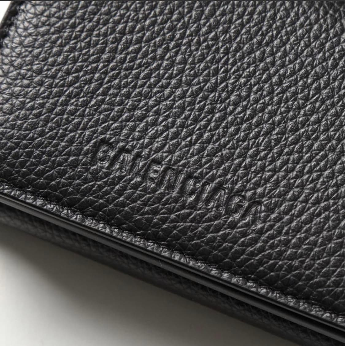 발렌시아가 여성 그레인 레더 폴딩 반지갑 상품이미지2