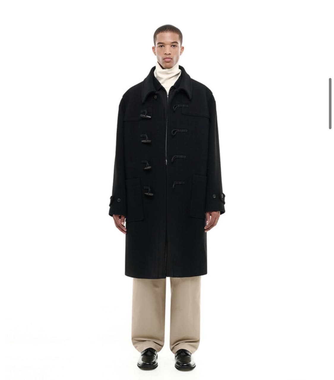 비슬로우 더플코트 블랙(M) 상품이미지2