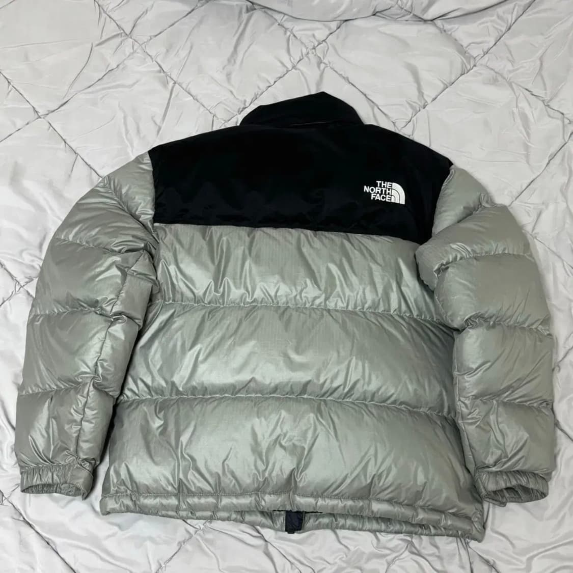 노스페이스 패딩 화이트라벨 노벨티 눕시 다운 자켓 라이트카키 상품이미지4