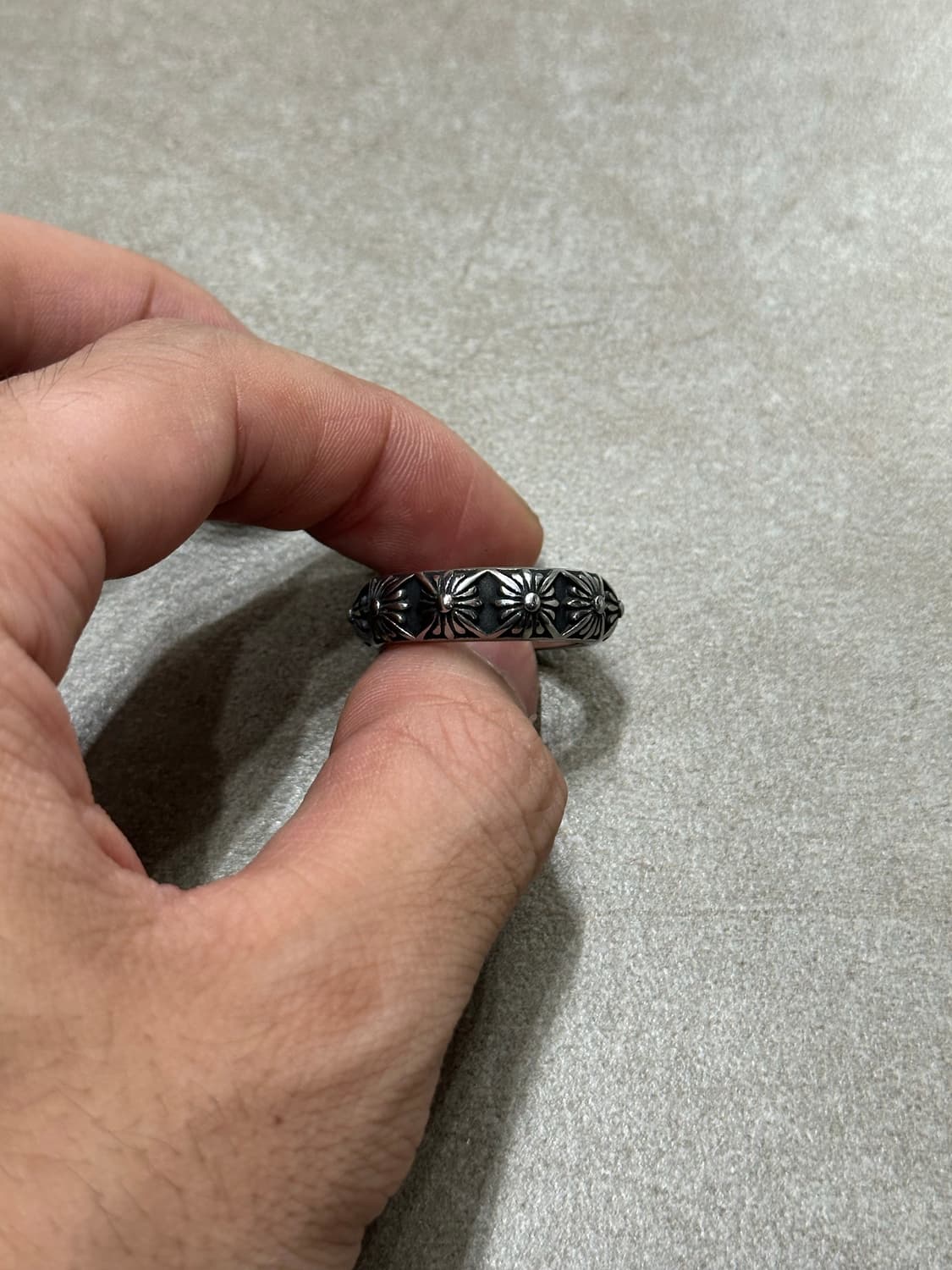 Chrome flame - 크롬 불꽃 반지 상품이미지2