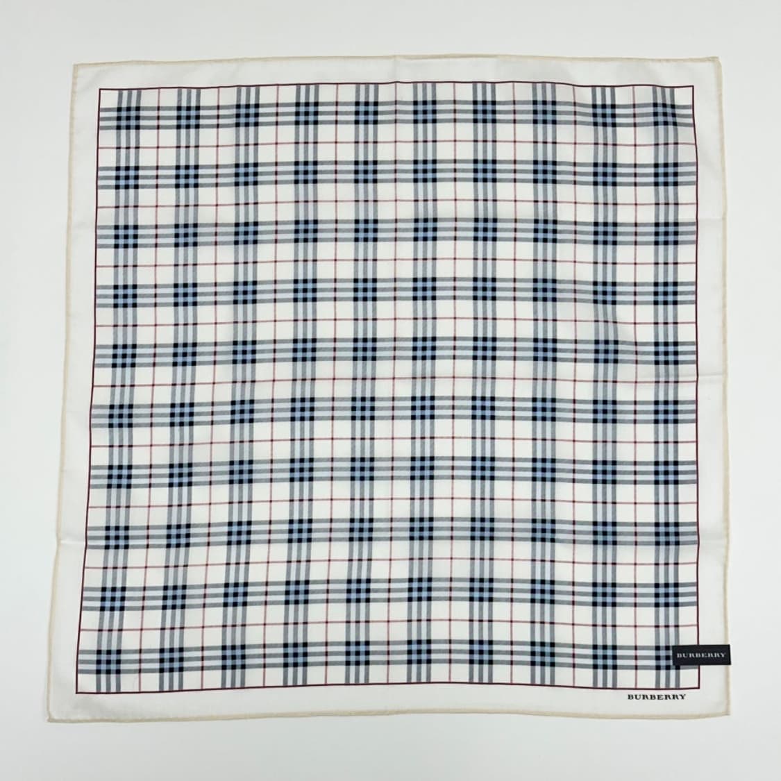 (새상품) burberry/ 버버리 코튼 쁘띠스카프 손수건 상품이미지3