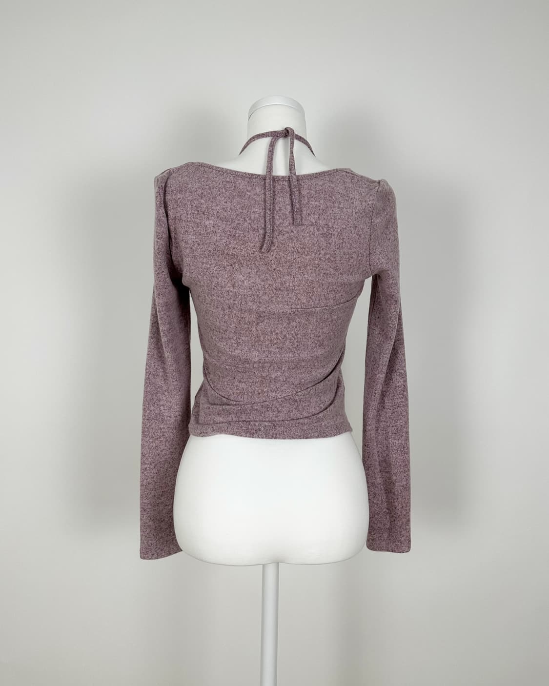 핑크 그레이 레이어드 긴팔티 상품이미지7