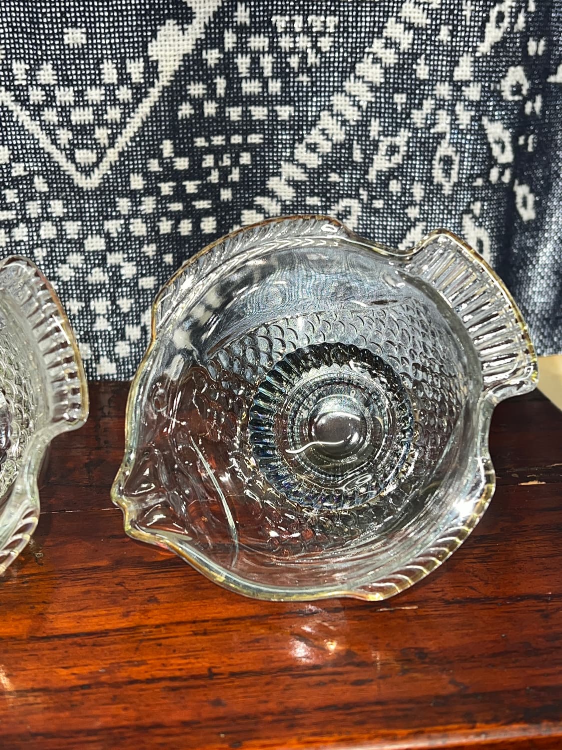 70s Korean Pressed Glass Fish bowl 상품이미지3