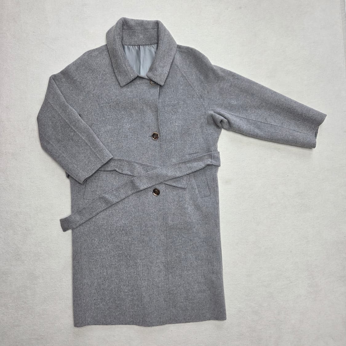 벨티드 롱 코트 상품이미지1