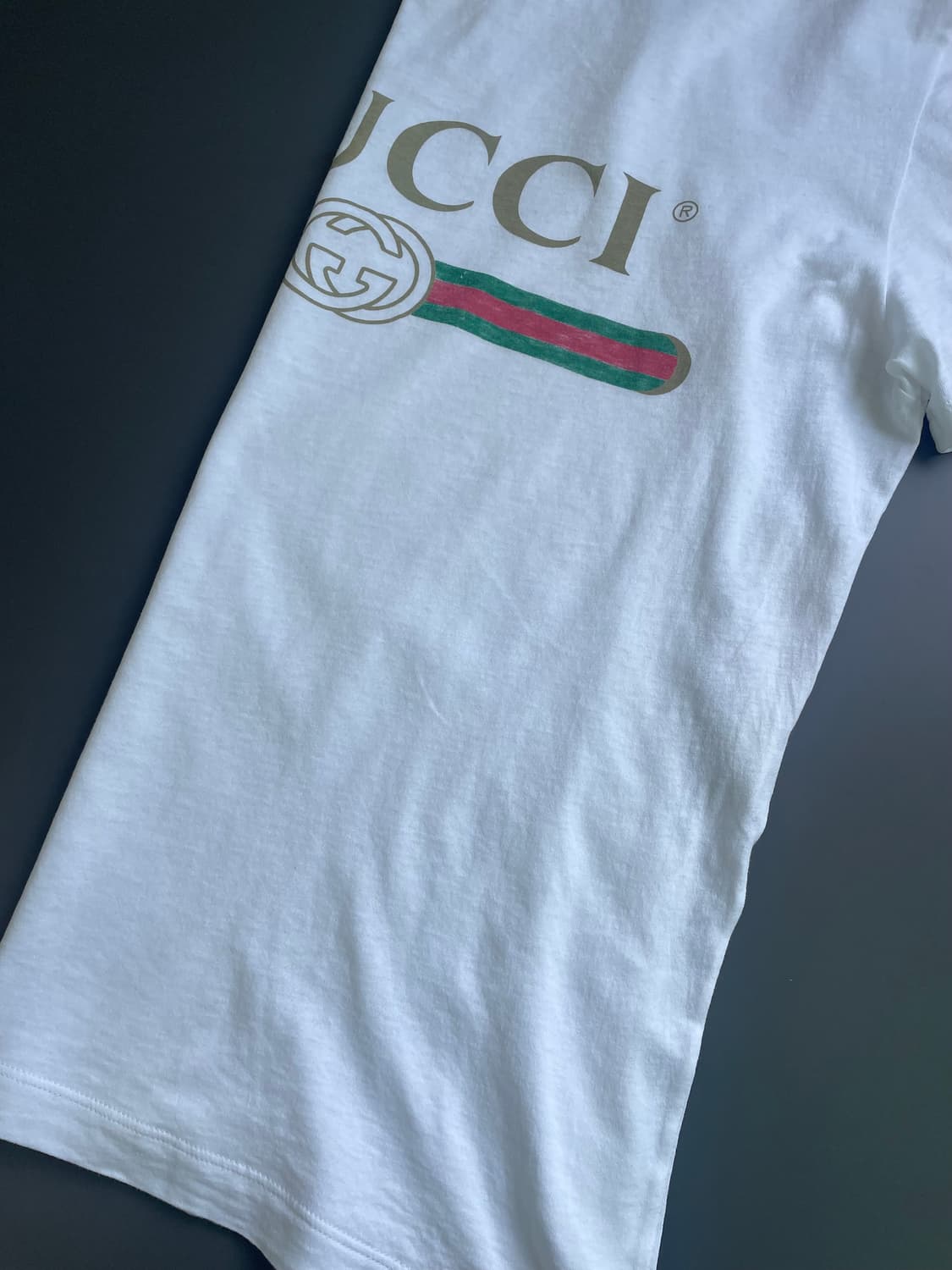 [S] GUCCI 구찌 빈티지 로고 프린팅 반팔 티셔츠 오버핏 상품이미지5