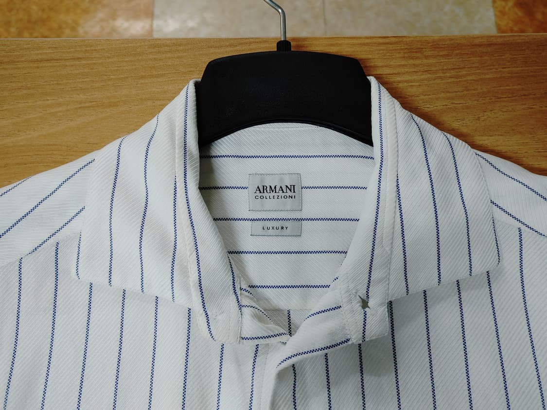 ARMANI COLLEZIONI 아르마니 꼴레지오니 스트라이프 긴팔셔츠남 상품이미지3