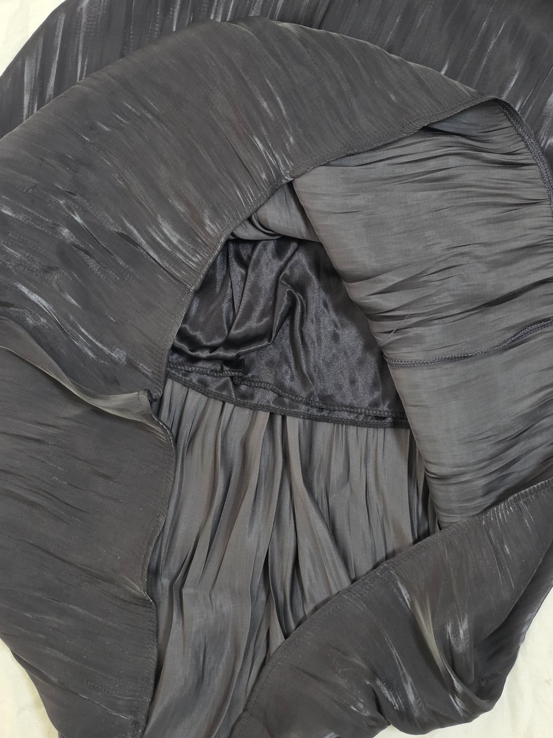 육육걸즈 물결 플리츠 롱스커트 상품이미지4